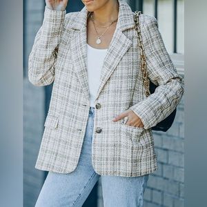 Pilar Plaid Blazer